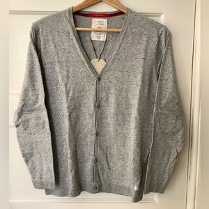 NWT Zara Boys Heather Gray Cardigan, The Good Things, Sz 11-12